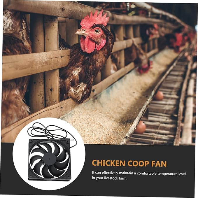 Toyvian 1set Solar Powered Chicken Coop Fan Exhaust Fan for Dog Houses Greenhouses and Rvs Easy Installation High Efficiency Air Circulation