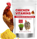 Chicken Vitamins & Electrolytes for Water — Immunity, Feather Health & Egg Production — Hydration + Glossy Feathers + Stronger Shells — Electrolytes, Calcium & Biotin, Vitamin D3 — 16 oz Powder