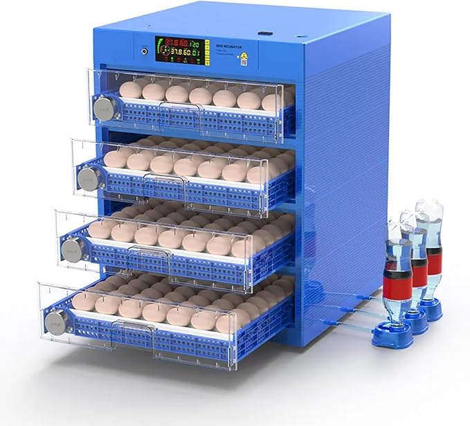 Egg Incubator with Automatic Egg Turning, Egg Hatching Incubator with Lab General Purpose 256 Eggs Incubators with Temperature Control for Chickens Ducks Birds,Q