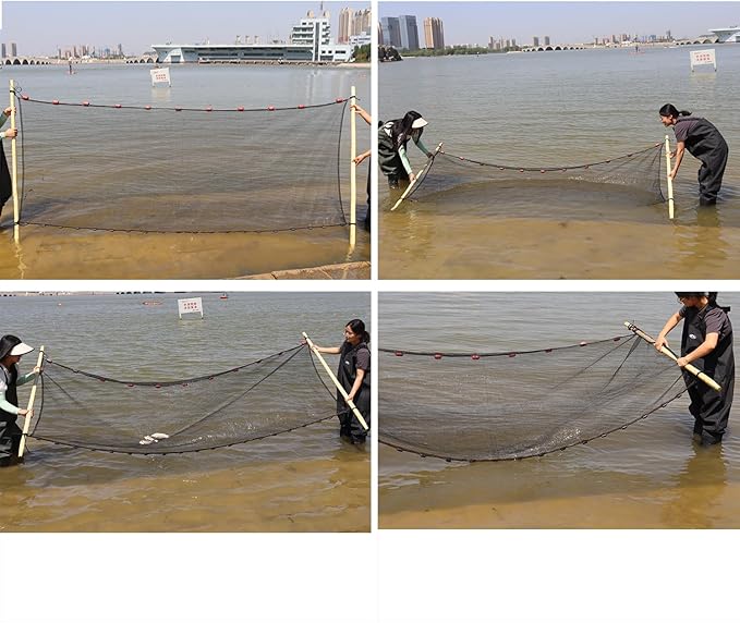 BasicGear Professional Seine Net | 5 to 50 ft | Ultra Strong | Maximizes Catch | Ideal for Both Commercial and Recreational Fishing