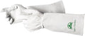 Leather Gardening Gloves for Women & Men, Long Garden Gloves, Cowhide Gauntlet Rose Pruning Thorn Resistant, Forearm Protection, Medium, Natural
