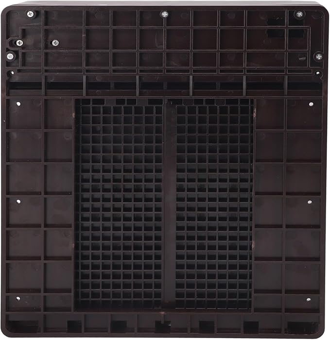 Solar Automatic Chicken Coop Door Professional Infrared Prevents Pinch Multi Modes Auto Coop Door with Timer Light Sensor and Remote Control for Chicken Duck Goose Poultry Plastic (Dark Brown)