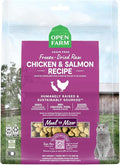 Open Farm, Freeze Dried Raw Cat Food, Complete Meal Morsels or Cat Treats with 92% Meat, Organs & Bone, Chicken & Salmon Recipe, 9oz Bag