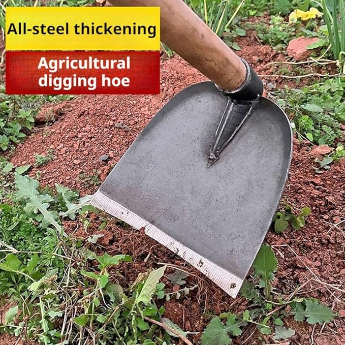 Garden Hoe,All-Steel Hardened Sharp Durable Garden Weeding Tools without Handle,Garden Edger Weeder Portable Household Vegetable Garden Shovel for Backyard Loosening Farm Planting Weeding (125)