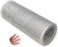 Chicken Wire Fencing Hardware Cloth 1/4 inch 8 in x 10 ft 23 Gauge Galvanized Wire Mesh Roll for Chicken Fences Bird Wire Rabbit Wire Poultry Netting Cage Screen mesh Gutter Guard
