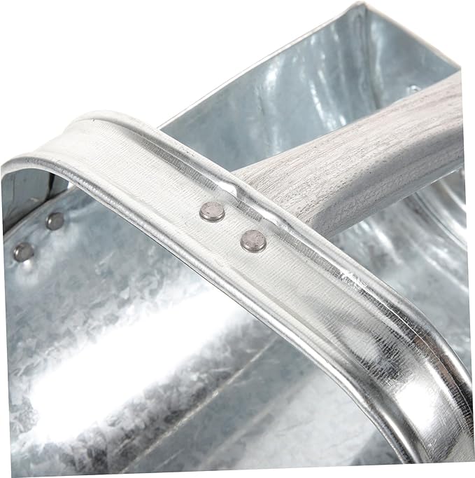 VICASKY Large Stainless Steel Feed Scoop for Livestock Heavy Duty Food Shovel for Farm Use Thicken Poultry Feeding Tool Utility Design