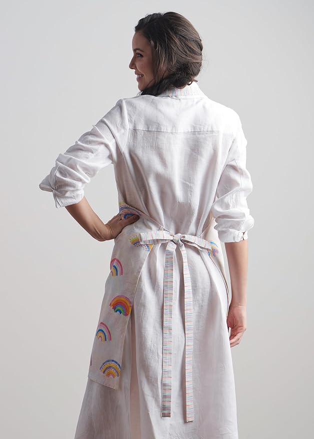 Maison d' Hermine 100% Cotton Apron for women with Pocket Kitchen Chef Apron for Men Cooking Easter Decorations