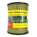 Upgraded Electric Fence Polywire 1722 Feet 525 Meters, 6 Stainless Steel Strands for Reliable Conductivity and Rust Resistance, Easy to Install,Portable Electric Fencing,Yellow and Black Color