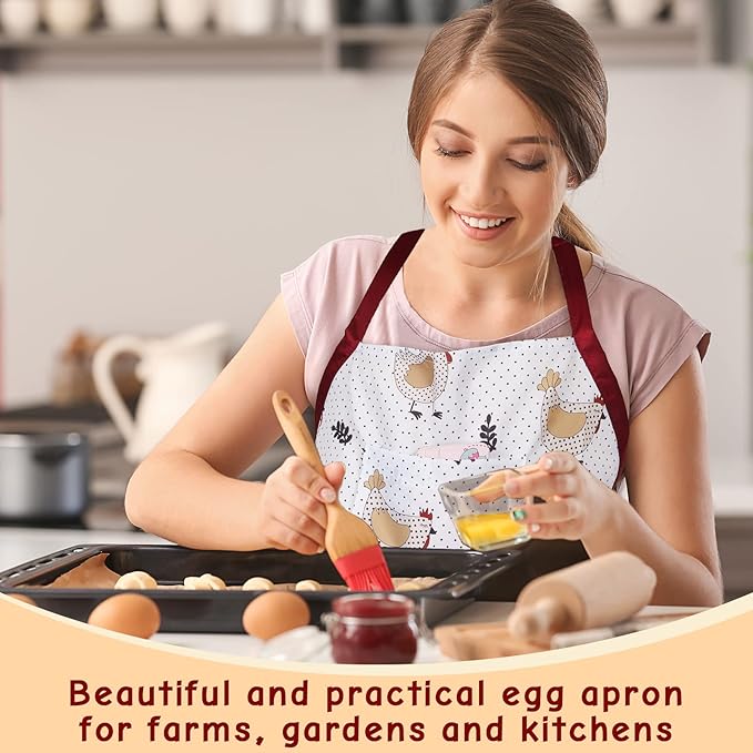 Vicenpal Egg Apron, Egg Collecting Apron for Chicken Hen Duck Goose Eggs,13 Pockets for Collecting,chicken Lovers Gifts for Christmas