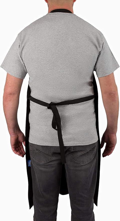 KNG Heavy Duty Waterproof Vinyl Apron – Black - Case of 20