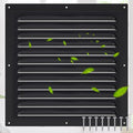 1 Pcs Aluminum Attic Vents 12" x 12" Metal Gable Wall Mesh Shed Vent with Screen Square Louver Grille for Exterior Door House Attic Garage Ceiling