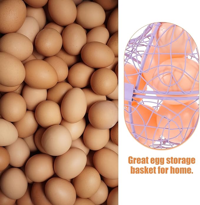 PRETYZOOM Hen-shaped Home Basket Practical Iron Storage for Eggs Fruits and Snacks for Kitchen Restaurant Buffet and and Stylish Storage