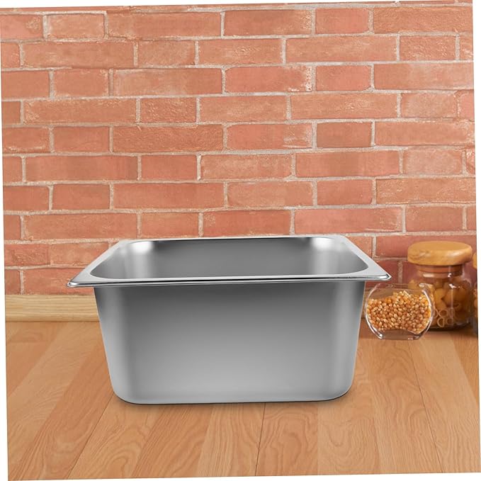 Luxshiny Stainless Steel Rice Storage Container Capacity Airtight Kitchen Storage Bin for Grains and Flour Compact Design for Cabinet Organization and Space-saving