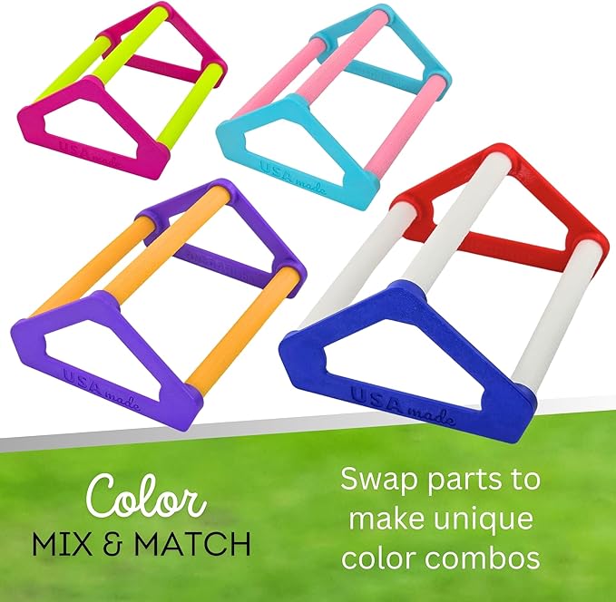 Roosting Perch for Baby Chickens, Chick Brooder Coop Training Toy Accessory, Easy Click Together Assembly, Durable Plastic, Mix and Match Colors, USA Made (Purple, 3 Pack)