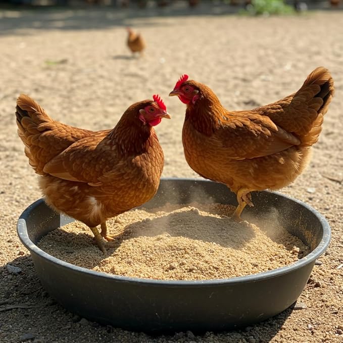 World’s Best Chicken Dust Bath – Natural Wood Ash, Sand & Fine Dust Blend – Safe for All Chickens (10 Pounds)