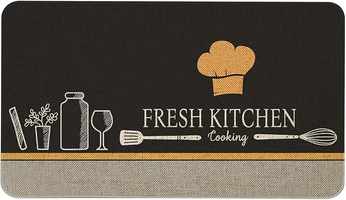 Roszwtit Farmhouse Kitchen Rugs and Mats, Fresh Kitchen Door Mat, Seasonal Washable Non-Slip Floor Mats for Home Kitchen Decor 30x17 Inch
