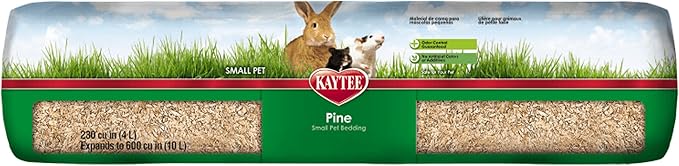 Kaytee Small Animal Pine Bedding For Pet Guinea Pigs, Rabbits, Hamsters, Gerbils, and Chinchillas, 9.8 Liter