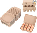 20 Pack Egg Cartons Bulk - Reusable Cardboard Cartons 12 Count,Egg Storage Containers Holder, Sturdy Natural Pulp Material Perfect for Storing Extra Eggs.