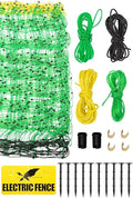 Electric Fence Netting, 42.6" H x 164'L Electric Anti-Predator Poultry Fence, PE Net Fencing Kit with 14 Posts Double Spiked, Movable Livestock Nets for Sheep, Hogs, Cattle and Other Big Poultry