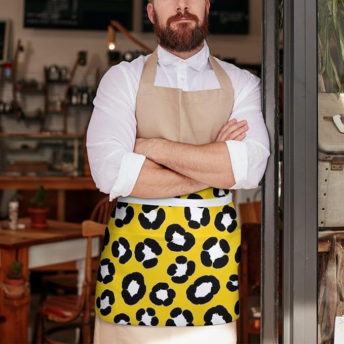 Server Waitress Waist Apron Cooking Kitchen Restaurant Aprons for Women Men