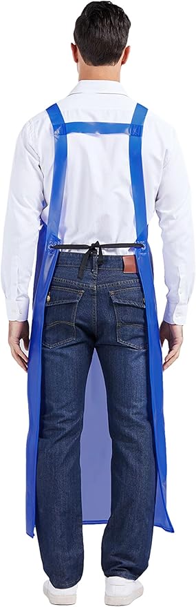 Nanxson Adjustable Heavy Duty PVC Waterproof Apron,Work Apron for Butcher,Dishwashing,Cleaning Fish Pet Grooming Factory