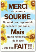 Motivational Wall Decor Metal Tin Signs – Inspirational Wall Art with French Quote, Rustic Farmhouse Wall Decor for Kitchen, Bathroom, or Bedroom, Motivational Sunflower Tin Sign for Home or Rustic Decor, 8x12 Inch