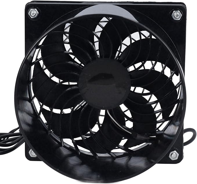 Solar Powered Exhaust Vent Fan, Professional Efficient Energy Saving Solar Powered Duct Fan for Outside Attic Dog House Shed Chicken Coop 5W, Solar Vent Fan