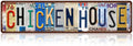 Vintage Chicken House Wall Decor Chichen Coop Street Signs Metal Tin Signs 16 x 4 Inches