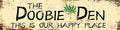 Vintage Tin Sign Retro Metal The Doobie Den Signs Stylish Wall Art Plaques for Home Decor Bathroom Kitchen House and Gothic Wall Decor or as a Unique Poster 16x4 in