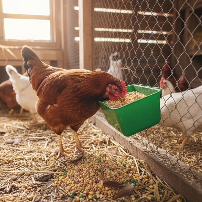 10 Pcs 16 Oz Cage Cups Chicken Feeder Waterer Chicken Water Cups Rabbit Feeder