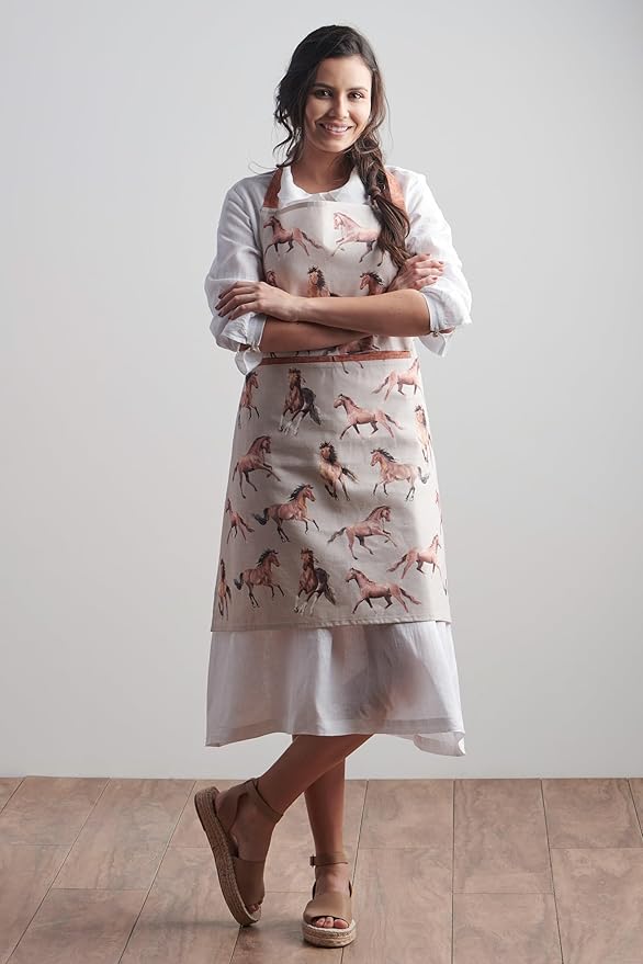 Maison d' Hermine 100% Cotton Apron for women with Pocket Kitchen Chef Apron for Men Cooking Easter Decorations