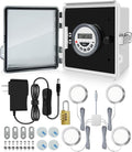 Automatic LED Daylight Extender, Chicken Coop LED Light with Timer Enhance Chicken Egg Production, Daylight Extension IP65 Waterproof, Include Instruction Manual