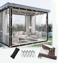 9x27FT Clear Vinyl Tarp, Clear Tarps Heavy Duty Waterproof with Grommets UV/Tear Resistant, Clear Plastic Tarp for Outdoor Porches Patio Enclosure Greenhouse Chicken Coop Cover