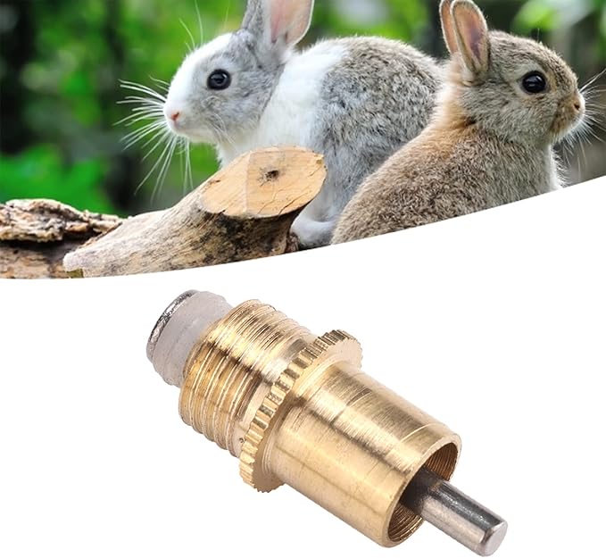 Watris Veiyi 20PCS Water Feeder for Poultry Pig Goat, Automatic Nipple Drinker, Leakproof Rodents Drinking Equipment, Metal Nipple Waterer for Farm Animal