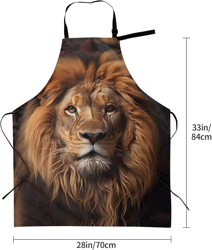 Tyrannosaurus rex Heavy Duty Waterproof Apron with Pockets for AdultsResistant Grilling, Gardening, Painting