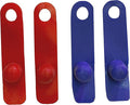 A.D.P. R1 Rooster Booster Protection Chicken Mitt Safety Poultry Bird Botas para GALLOS BREEDING Supplies 2 Pairs Color Blue & Red, Leg Protect & Care, Best Rubber