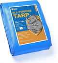 GUARD SHIELD Blue Tarp Waterproof 16x16 Feet Medium Duty All Purpose Poly Tarps Cover 7mil