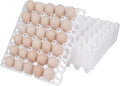10Pcs Plastic Egg Tray 30-Cell Egg Flats Egg Crates, Stackable Egg Cartons Flats for Egg Packing, Storage, Shipping Fresh Eggs
