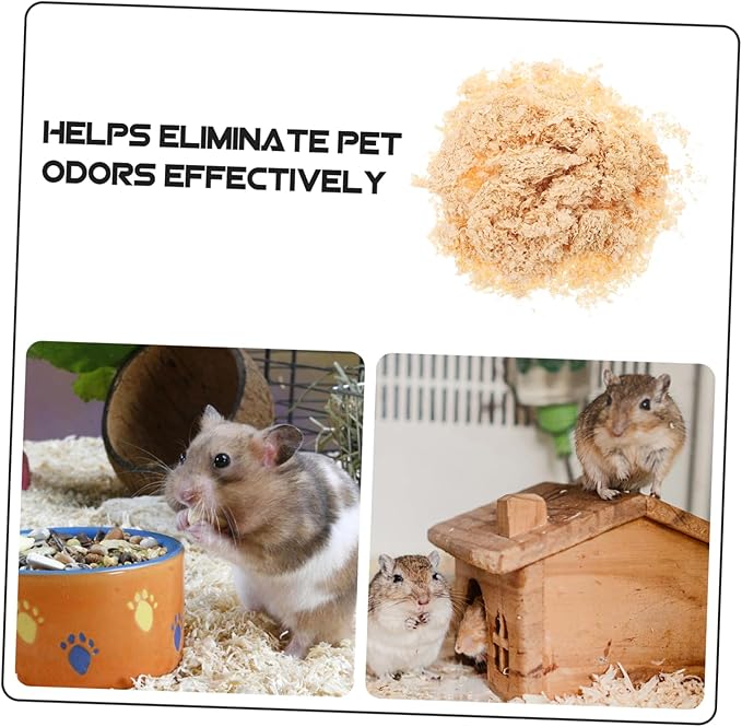 ERINGOGO Hamster Bedding Shavings Safe Wood Shavings for Small Animals Cozy Absorbent Bedding for Guinea Pigs Chickens and Reptiles