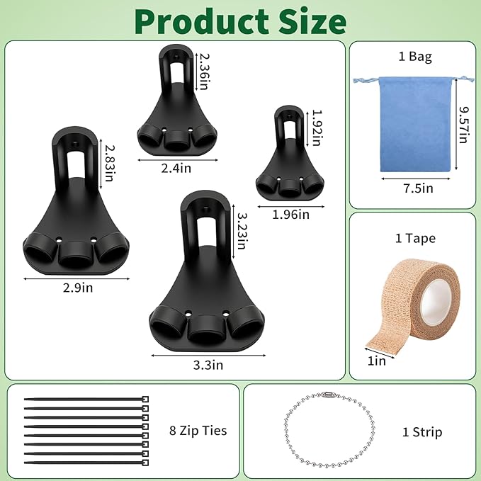 4 Size Chicken Leg Splints with Toe Separator, Durable and Unbreakable PETG Material for Broken Leg Bumblefoot Curled Toes, Reinforced Poultry Leg Brace for Hens Chicks Ducks