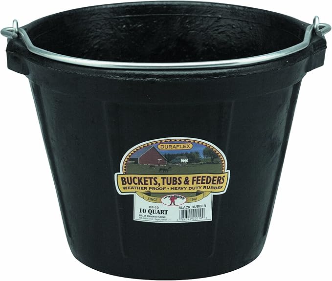 Little Giant Rubber Pail All-Purpose Rubber Pail (10 Quart) (Item No. DF10)