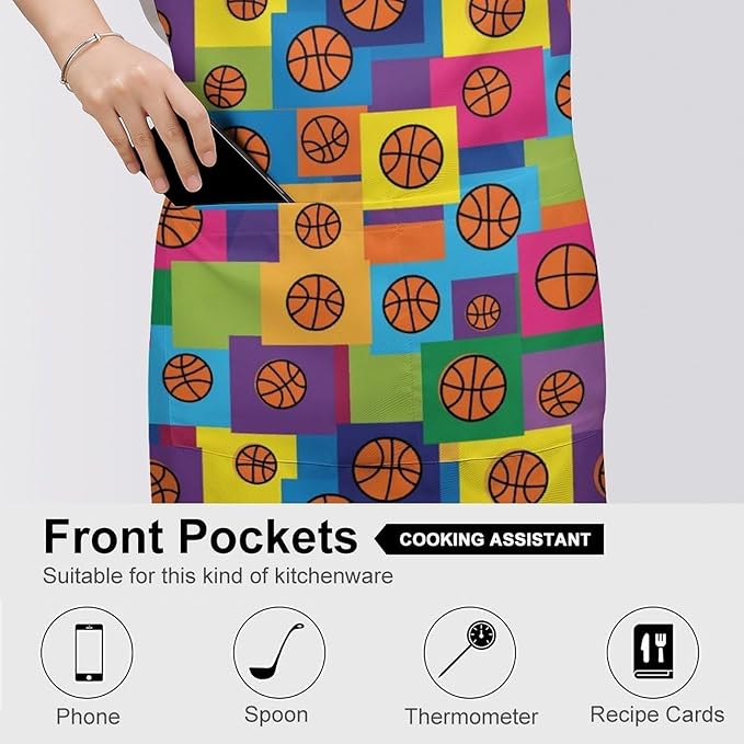 Chef Bib Apron for Restaurant, Anti-Stain with Pocket Adjustable, Cooking Dishwashing Lab Use