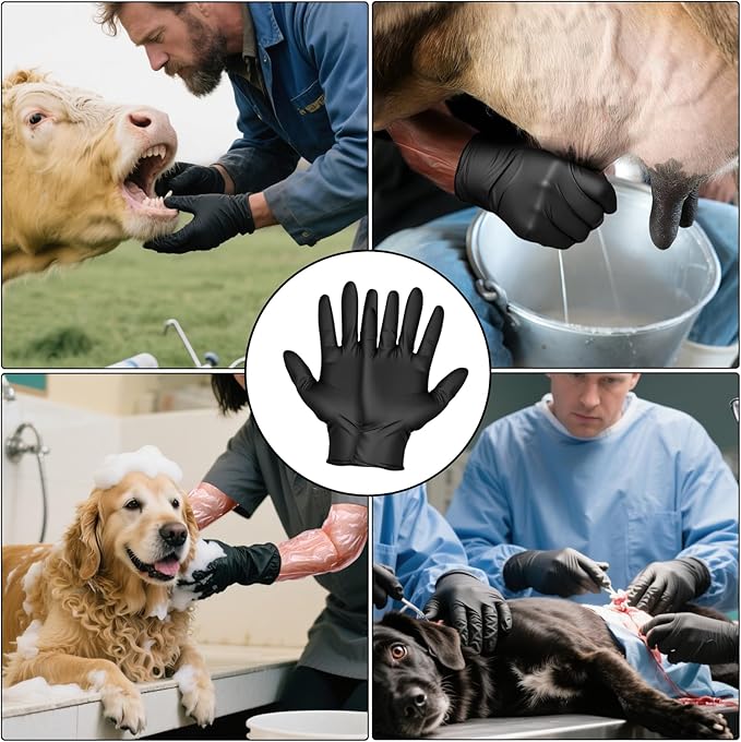 50 Disposable Field Dressing Gloves Veterinary Insemination Rectal Long Gloves, Extra Long Sleeve Full Arm