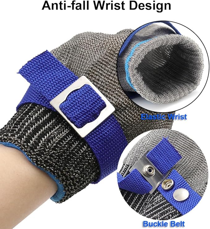 Cutting Gloves Cut Resistant Gloves, Level 9 Cut Proof Gloves Cut Resistant Work Gloves, Kitchen Gloves for Cutting