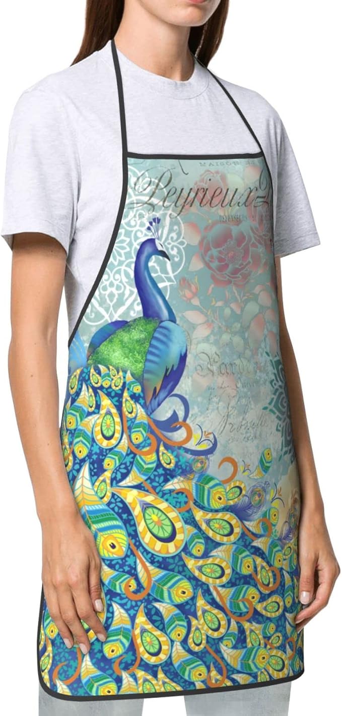 Apron Adjustable Waterproof Apron for Men Women Kitchen Cooking Baking Gardening Working Bib Apron