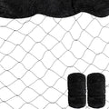 Windyun 2 Pcs 50' X 100' Bird Netting Bird Net Chicken Coop 2.4" Mesh Heavy Duty Deer Fence Aviary Net Reusable Fruit Tree Poultry Barrier for Garden Protection Vineyard Against Hawk Squirrel, Black