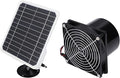 ZJchao 50W Solar Powered Exhaust Fan, 12V Solar Panel with 6.5 Inch Ventilation Fan for Outside Greenhouse Chicken Coop Shed Pet House