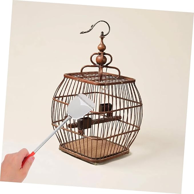 2pcs Efficient Bird Cage Cleaning Set Includes Brush Scoop Cage Accessories Pet Supplies