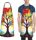Waterproof Aprons for Women Men Adjustable Bib Cool Electric Guitar Apron Chef Cooking Aprons for Kitchen