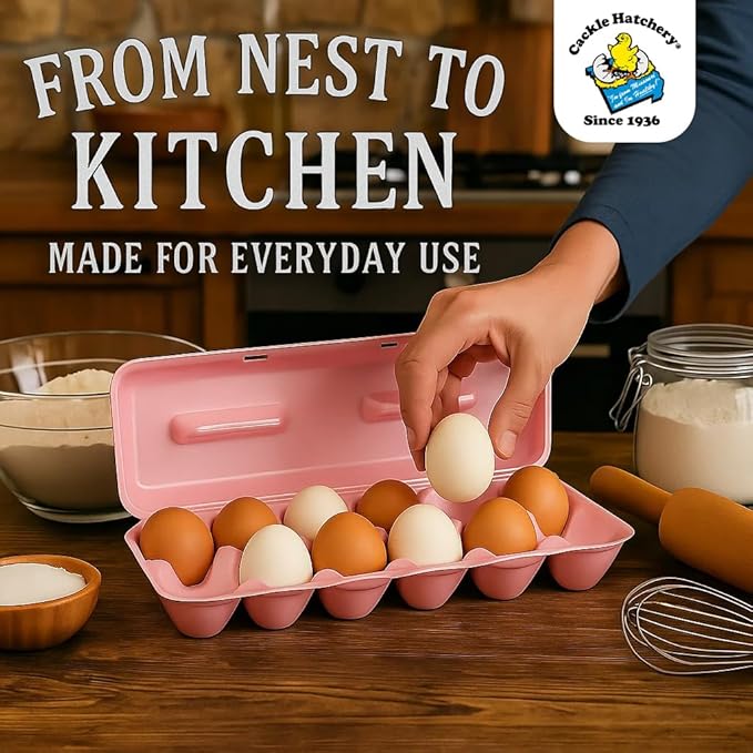 Cackle Hatchery Foam Egg Cartons for Chicken Eggs Holds 1 Dozen Eggs (Assorted, 15pk)